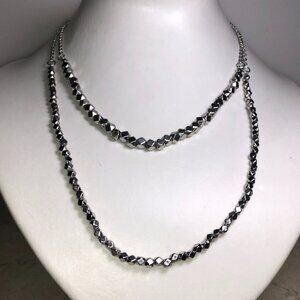 Amrita Silver Layered Bead Necklace